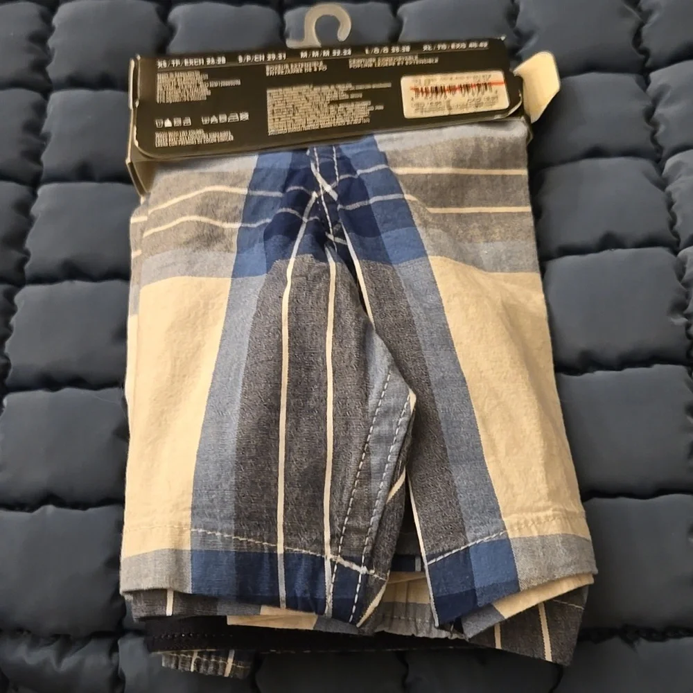 NWT American Eagle Outfitters Blue White 4 Inch Stretch Poplin Boxer XS